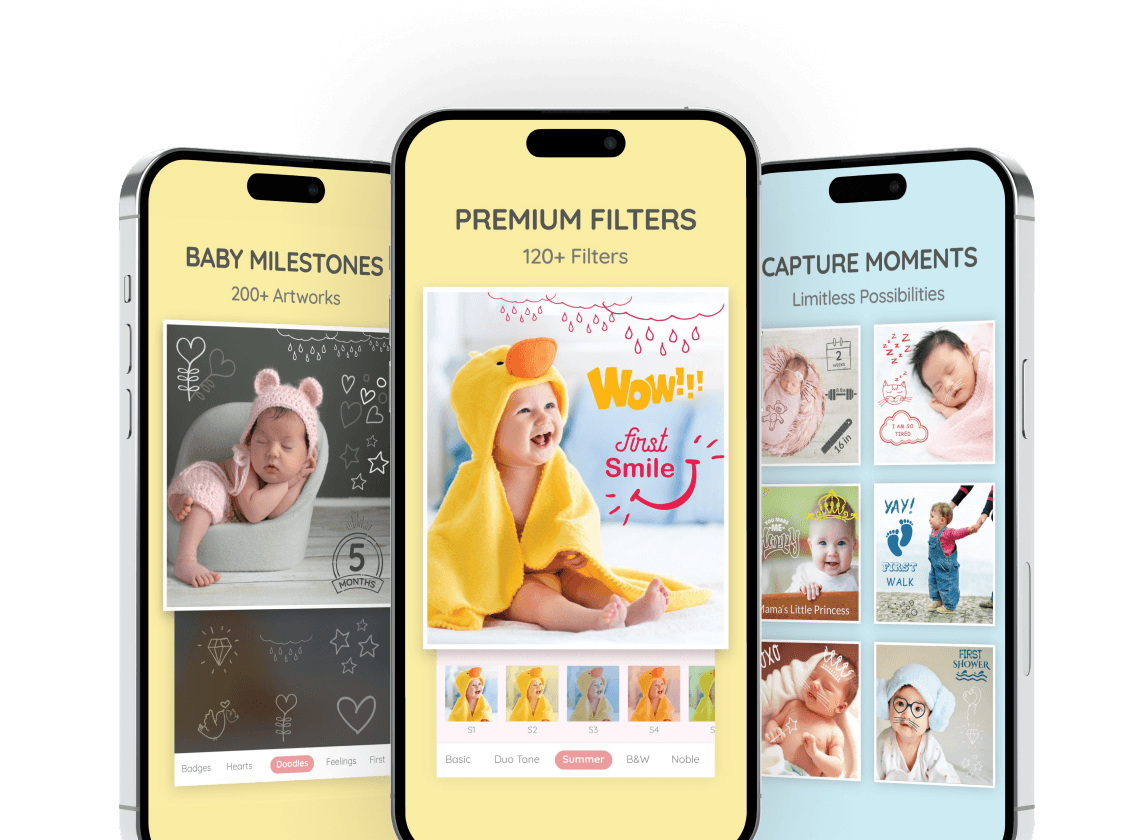 Baby Photo App — NewBorn milestone templates and photo filters
